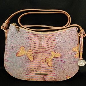 BRAHMIN Shayna Elegant Butterfly Embossed Crossbody